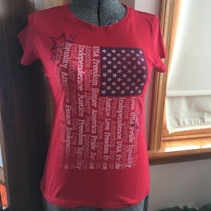 Girl’s American flag T-shirt
